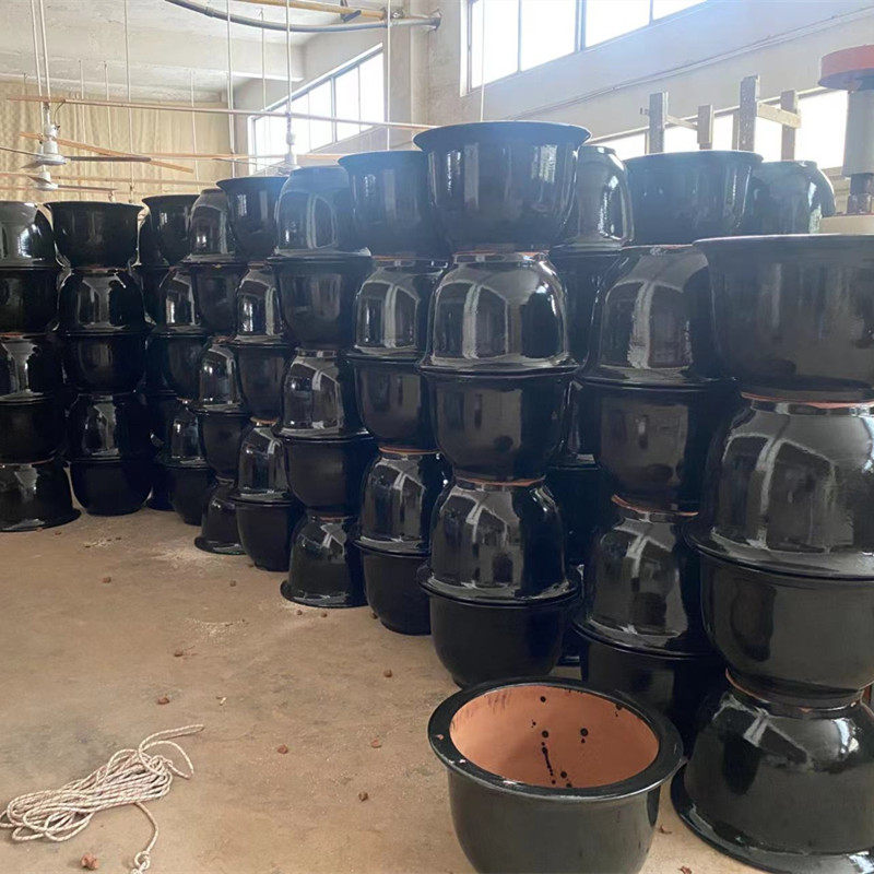 家用陶瓷花盆特大号落地盆陶土透气种树盆花卉绿植园艺复古龙缸盆