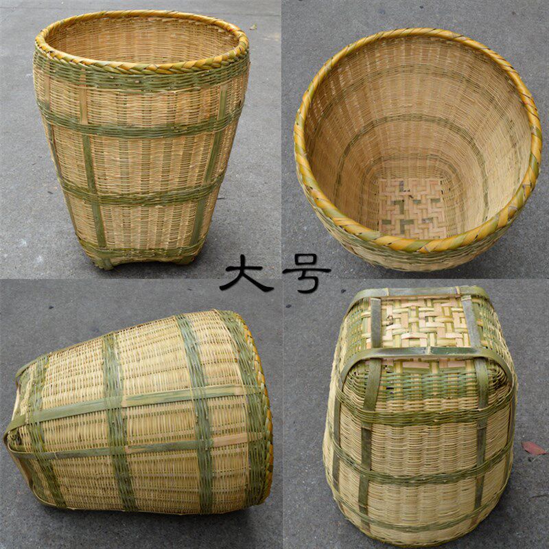 湖南特产纯手工编织竹匾竹篮竹筐篓竹制品箩筐超市陈列 包邮