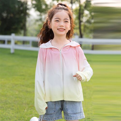 布丁哈鲁夏装女童夏季休闲外套2024新款儿童百搭透气防晒衣