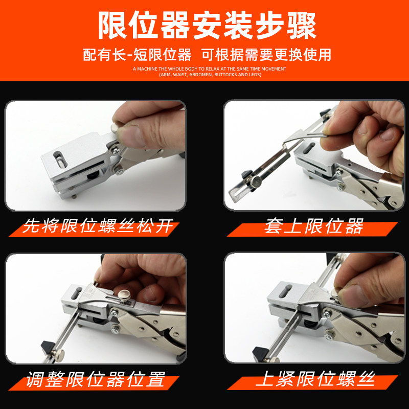 圆孔扁孔PVC打孔钳证件卡打孔器 手握式打孔机吊牌厂牌方孔打孔器