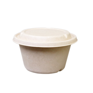 一次性塑料品尝杯酱料盒酱料杯带盖小碗连体外卖圆调料盒蘸料辣椒