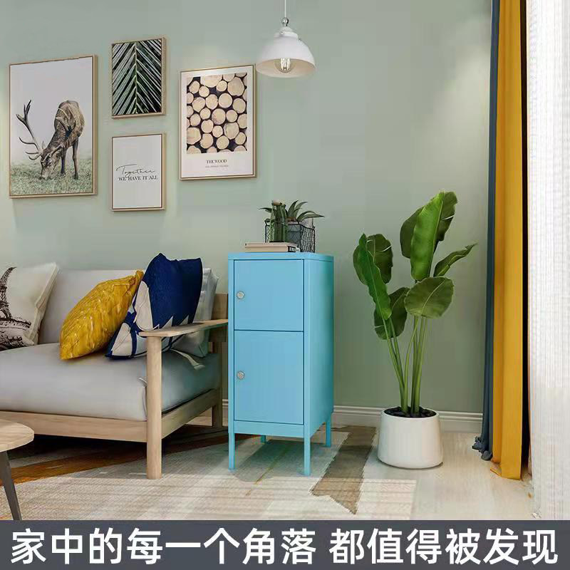 北欧铁艺餐边柜储物柜简约家用置物柜斗柜客厅厨房抽屉式收纳柜子