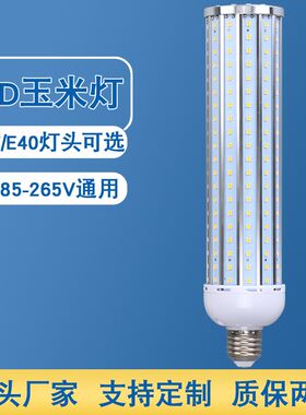 大功率LE灯加长玉米灯E27螺口110v220V80W工厂路D灯泡景观灯光源