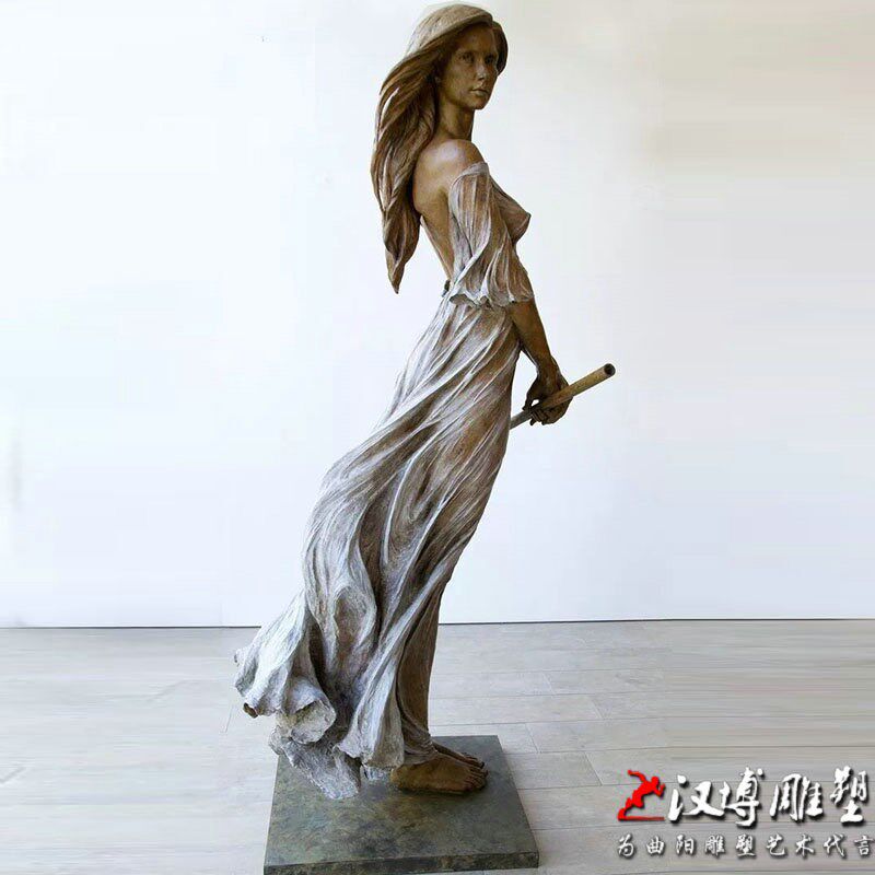 美女雕塑泥塑模型雕塑玻璃钢雕塑制作铜雕人物城市景观园林雕塑
