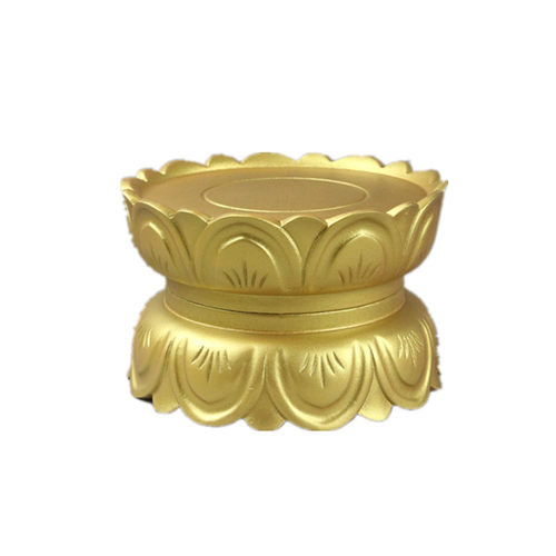 金色莲花台神像观音佛像圆形实木菩萨关公家用供奉木雕加高底座