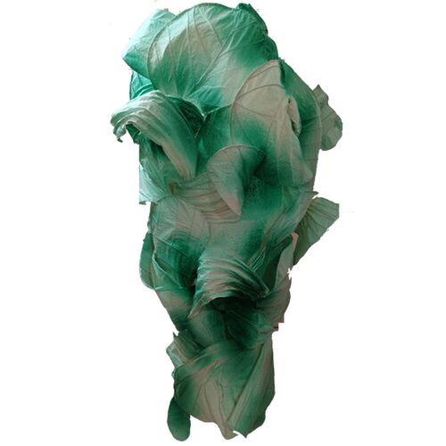 发财白菜绿色纸艺创意立体中空吊饰装置商场酒店售楼处展会设计