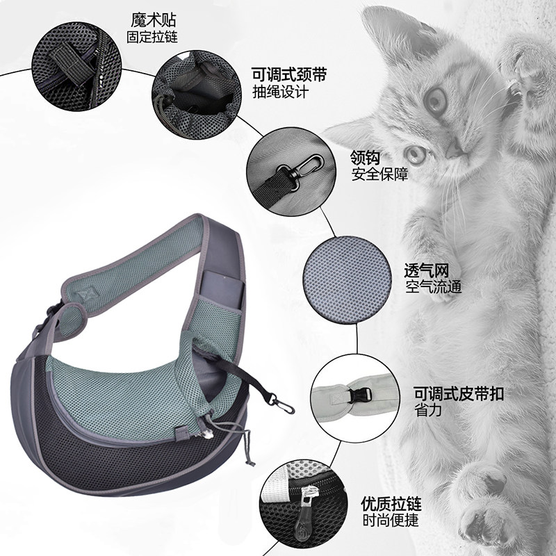 猫包外出便携背包猫咪斜挎外出包狗狗便携包猫袋外出狗包宠物背包
