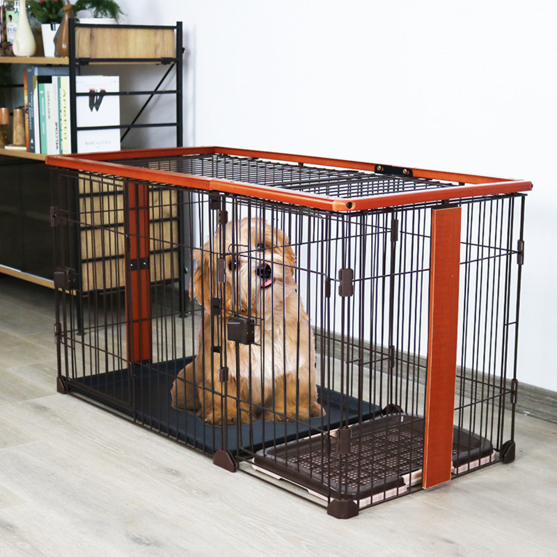 狗笼子带厕所室内小型犬中型犬柴犬木质宠物狗狗围栏栅栏博美狗窝