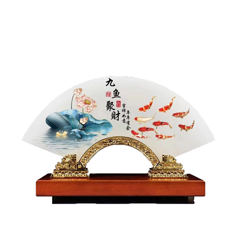 天然阿富汗石材合金屏风家居玄关酒柜电视柜办公室客厅装饰品礼品