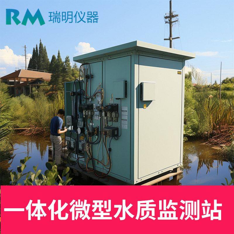 户外水质监测站总磷总氮色度浊度总肠菌群入河排监口在线大测微站