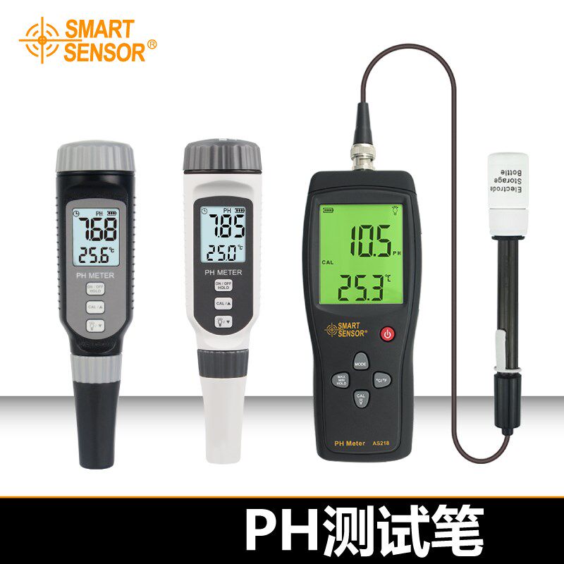 希玛PH818M/848/838/828+/AS218ph测试笔 值测试仪酸碱度面团ph计