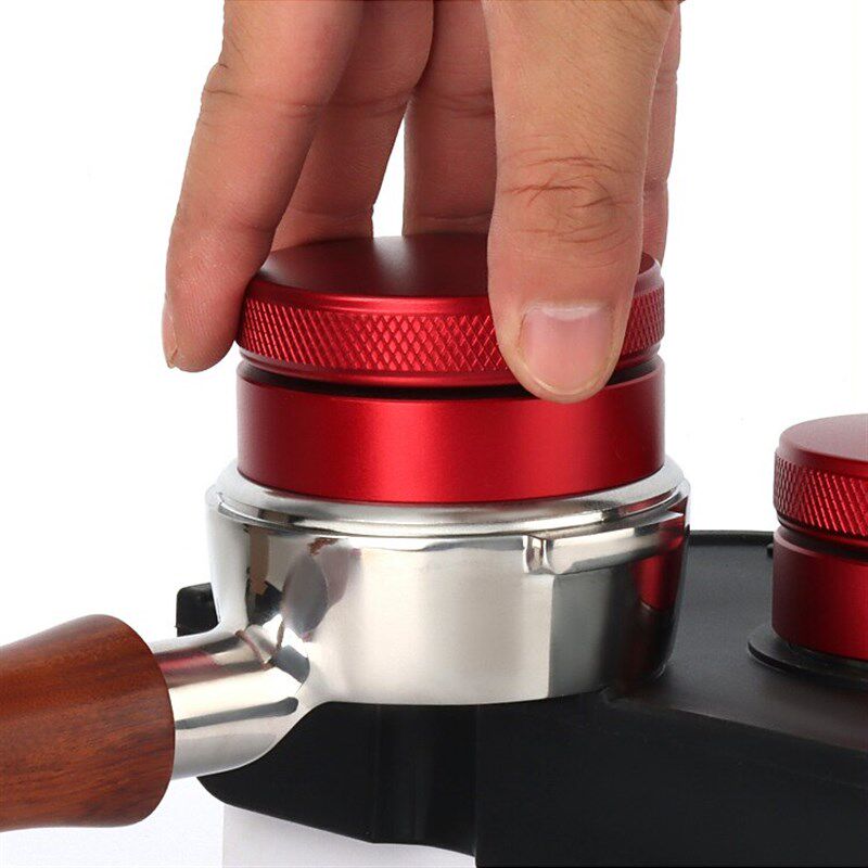 咖啡布粉器一字三叶螺纹压粉器不锈钢马卡龙压粉锤51mm53mm58mm