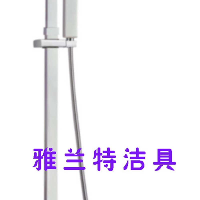 全铜方形淋浴花洒套装水龙头带下出水 八寸铜顶喷 手持喷头