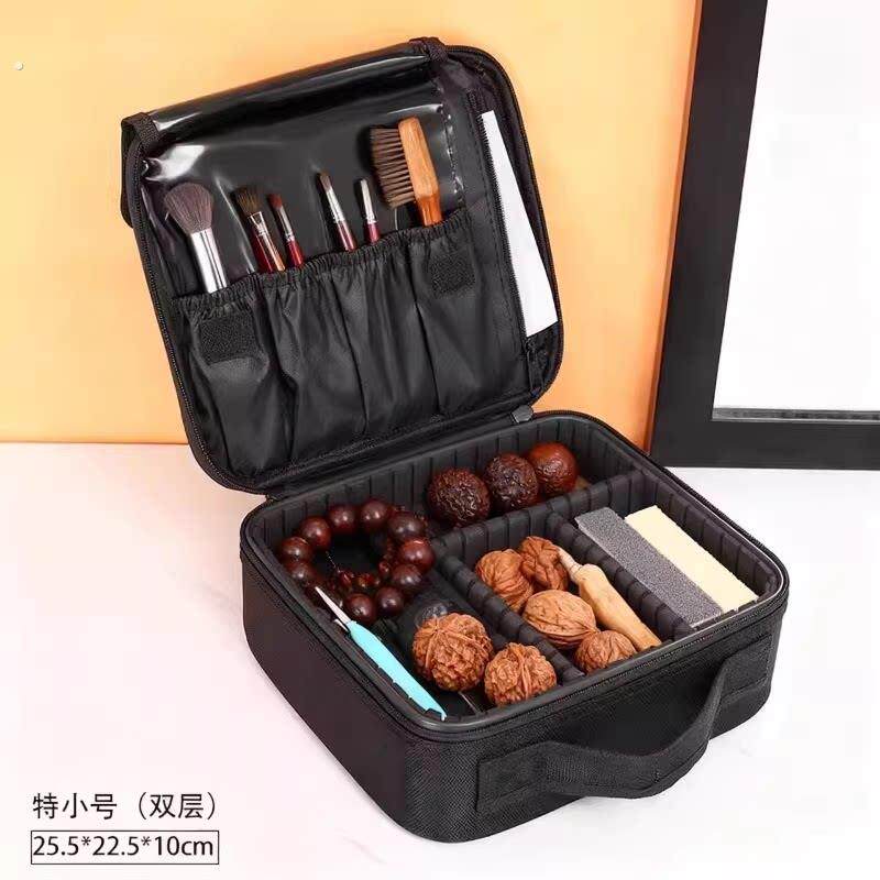 文收专用收纳盒展示盒多层隔层大容量核桃手串葫芦工具收纳箱神器