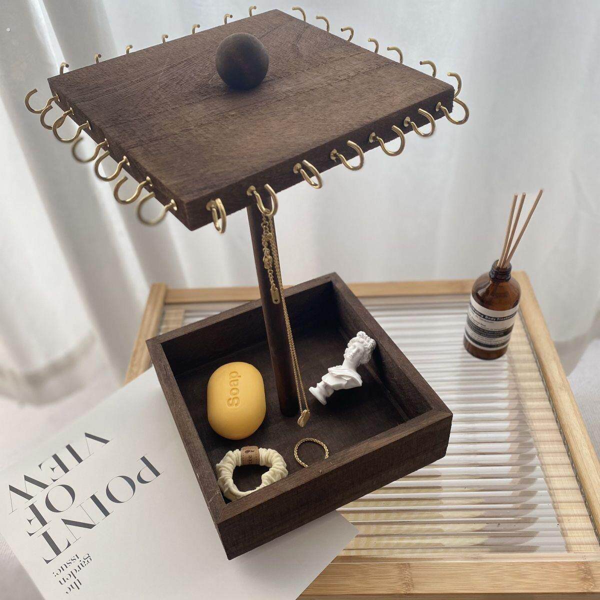简约项链展示架可旋转头绳发夹车挂钥匙链手机链收纳耳环发圈