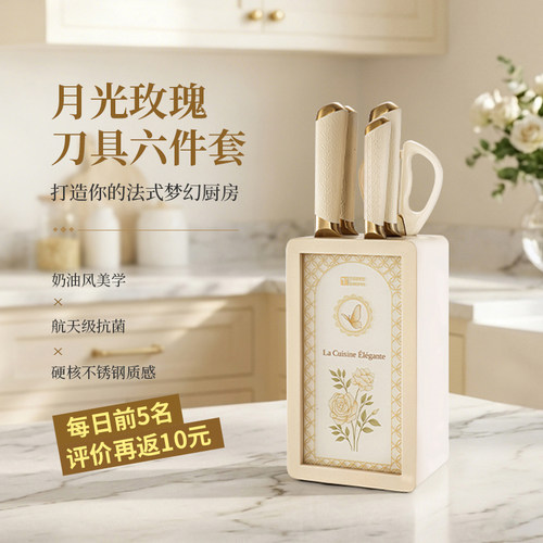 特恩斯刀具套装女士套刀镀钛抗菌