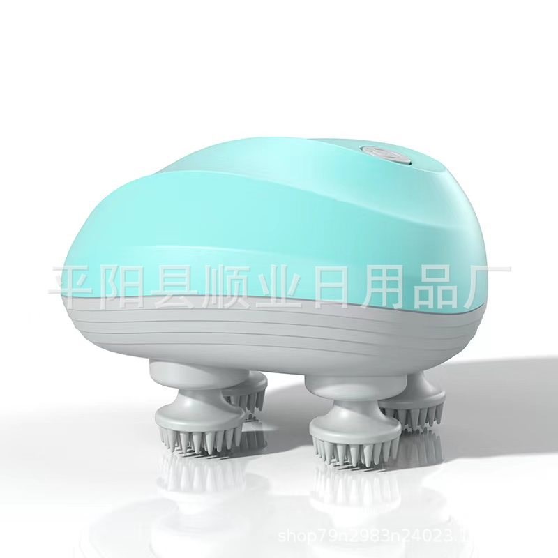 新款家用电动揉捏震动防水充电多功能头部按摩仪头皮头部按摩器
