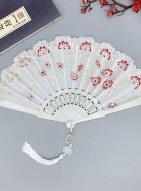 扇子古风梅花汉服扇古典女扇折叠扇礼品扇扇蹦迪扇舞蹈扇女童扇
