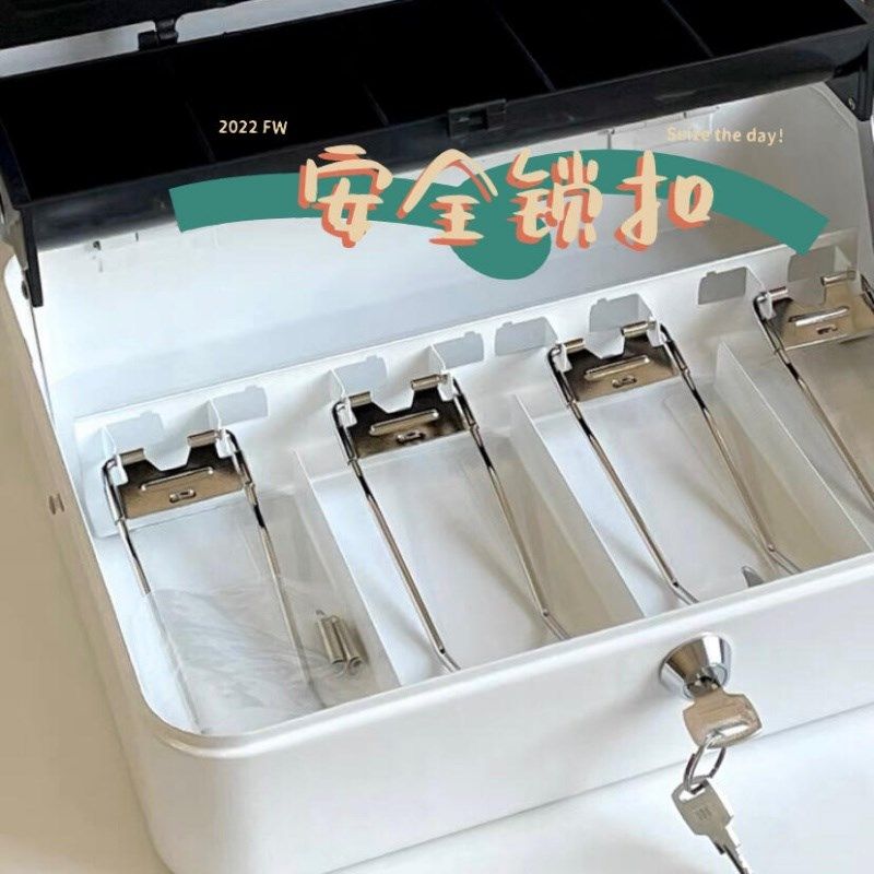 儿童存钱罐大容量压岁钱密码存钱箱家用带锁钱箱现金分格收纳盒子