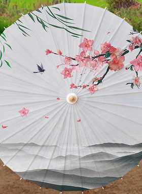 油纸伞古风女防雨防晒实用纯手工传统汉服江南中国风男古典油纸伞