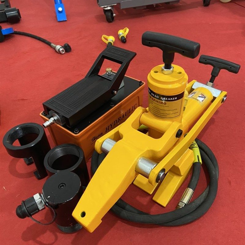 铲车轮胎扒胎器铲车拆轮胎工具气动便携式压胎机装载机液压剥胎器