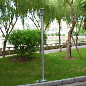庭院灯不锈钢户外路灯花园别墅灯高杆2.5米公园工程景观灯草坪灯