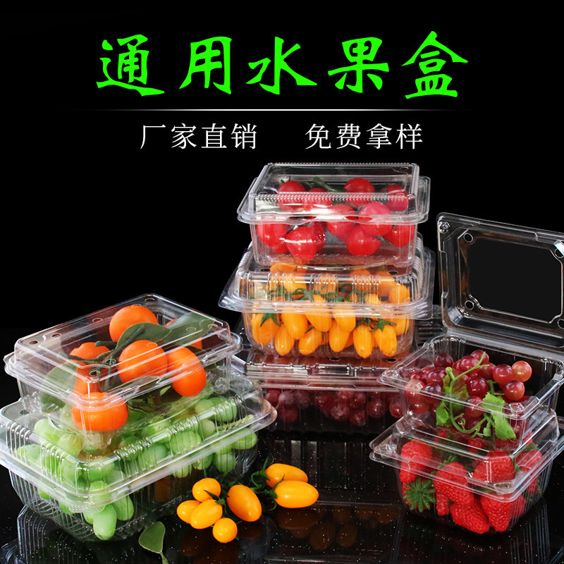 一次性水果盒一斤装草莓盒子桑葚菠萝蜜打包盒商用超市水果包装盒