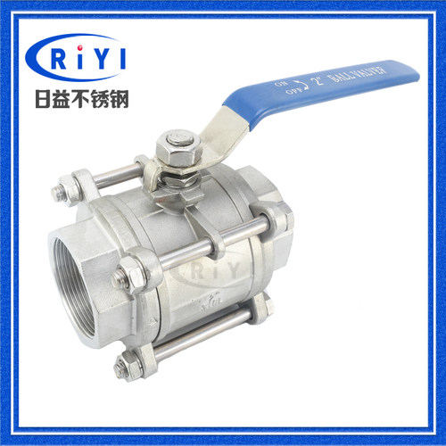 304三片式手动全包四氟球阀Q11F 16P 3PC丝扣焊接内螺纹阀门2019