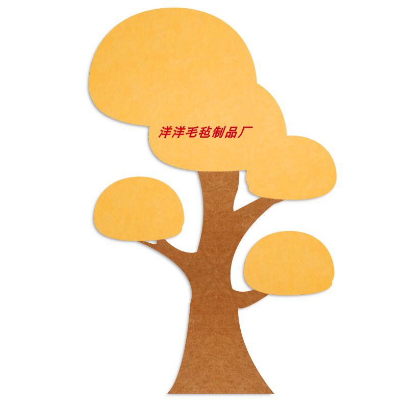 教室墙面高大小树造型功能墙贴照片墙环保无气味毛毡板材质软扎板