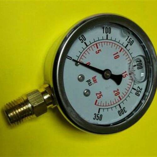 注油防震压力测试表 ynt-631a 0-25bar 0-350psi 防震压力表 63MM