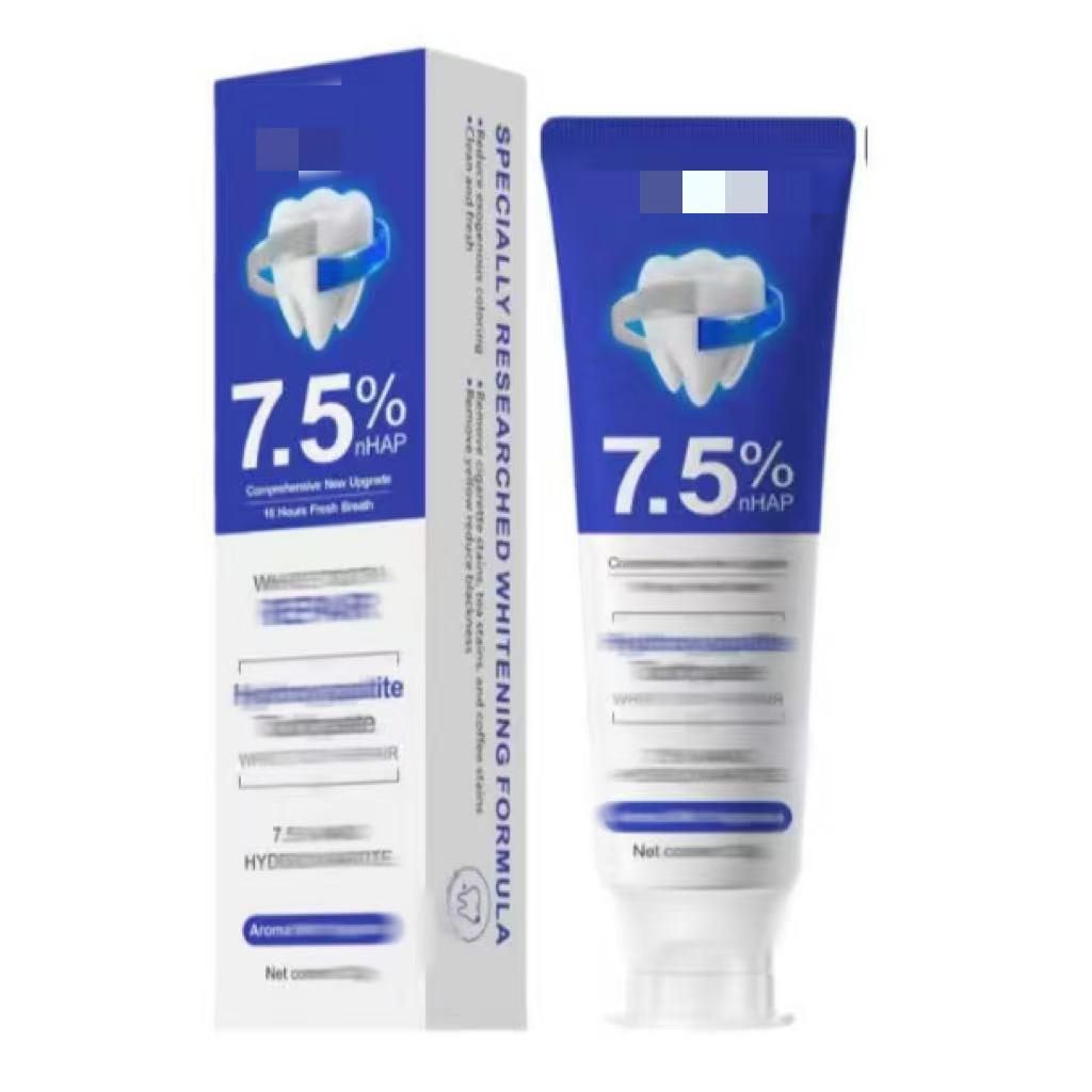现货HydroxyapatiteToothpaste7.5%纳米羟基磷灰石牙膏修补牙釉质