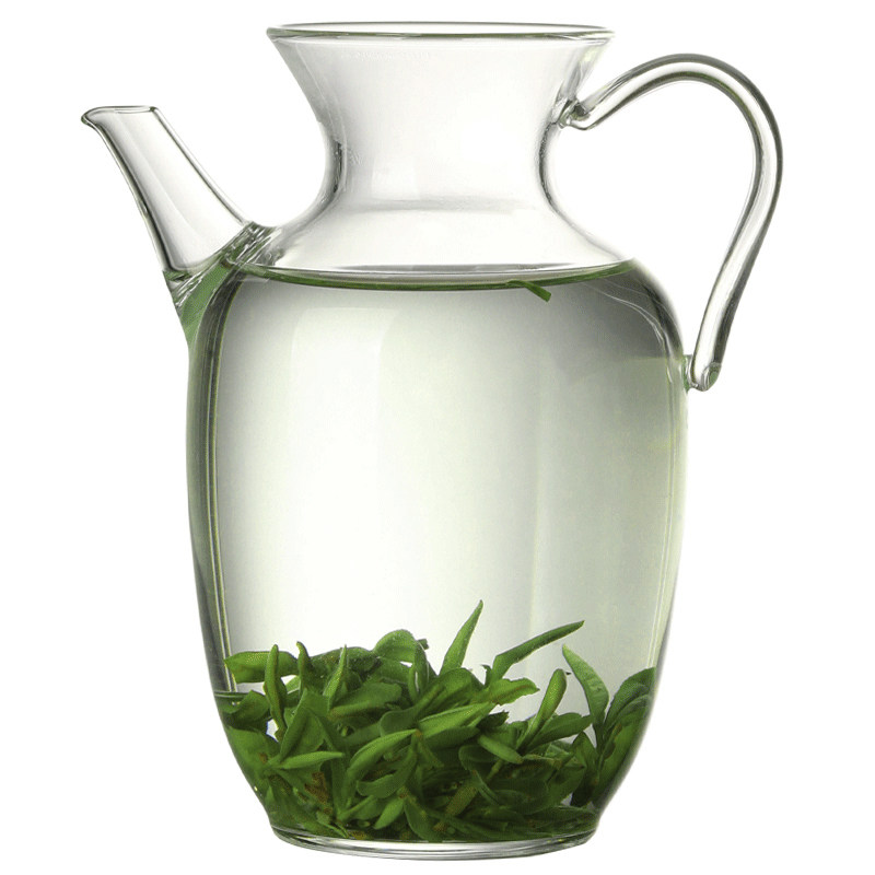 绿茶泡茶器玻璃美人壶仿宋执壶龙井专用茶具功夫茶小茶壶一人用单