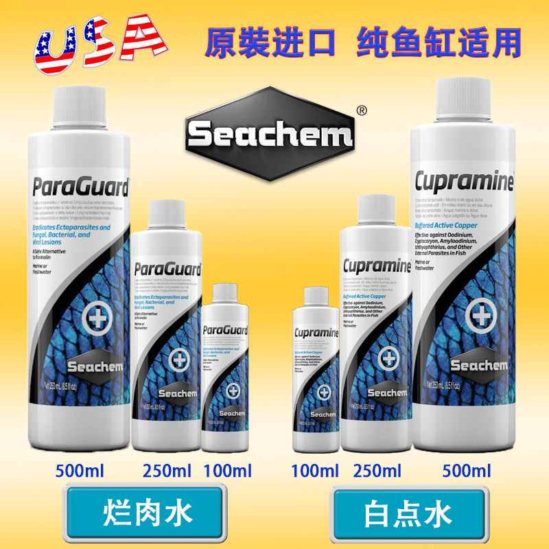 海化白点水白点海水鱼烂身寄生虫霉菌感柒 海水鱼烂肉水白膜外寄