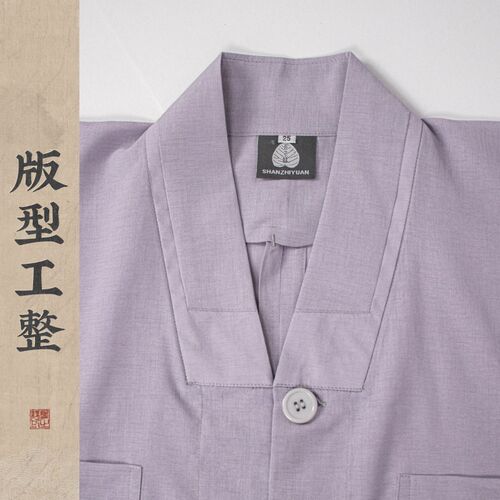 僧服短褂大褂夏季超薄款麻纱套装女比丘尼男出家人僧衣僧人小褂