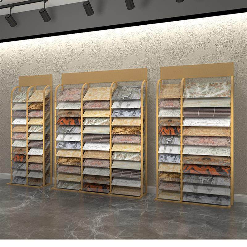 瓷砖集成吊顶样品铝扣板展示架立式木地板石材橱柜门落地式300货