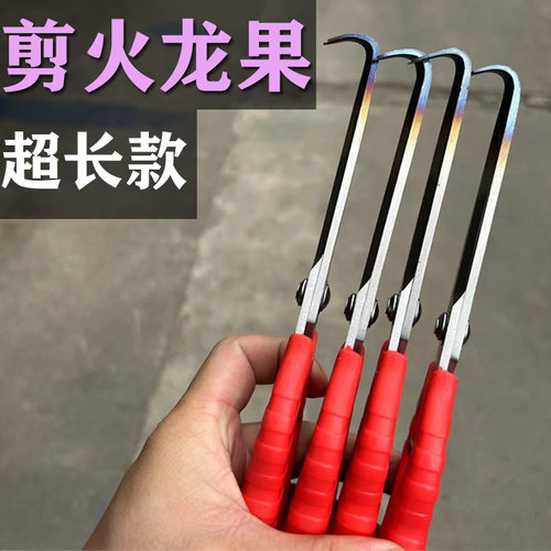 加厚超长款火龙果剪刀专用炎芽剪修芽修枝剪果剪子勾剪弯剪剪芽刺