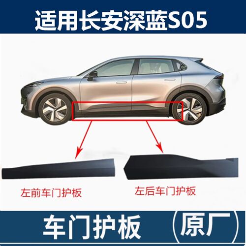 适配长安深蓝S05车门下护板前后车身外护板左右侧裙防擦防撞护板