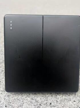 86型黑色常开常窗帘开/关/开关自动二位复位回弹点动升降出门按钮