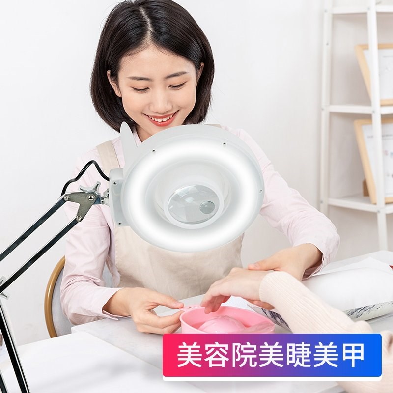 拜斯特台式放大镜带灯电子维修表专用读书看报美甲睫做手工多功能