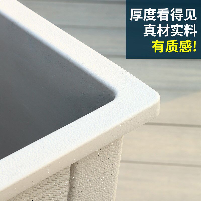 塑料花盆正方形特大号花箱户外庭院室外种植花槽花坛种树大型绿植