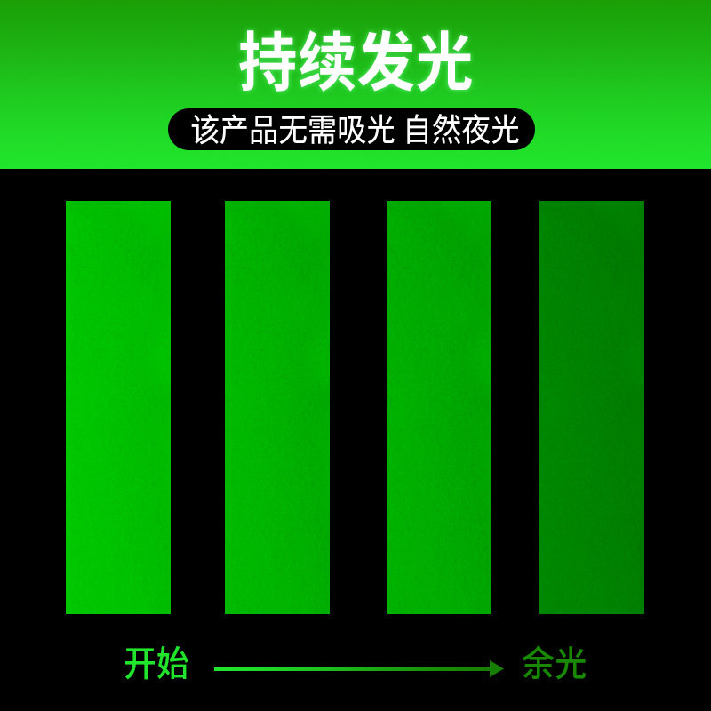 反光柱反光贴仓库夜间发光贴荧光胶带楼梯舞台定位装饰自发光贴条