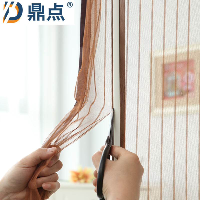 简易门帘可调节尺寸纱门防蚊防虫防尘磁性静音无钉软纱门防蚊门纱