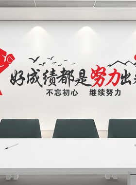 学校教室班级装饰文化墙激励标语好成绩都是努力出来的励志墙贴