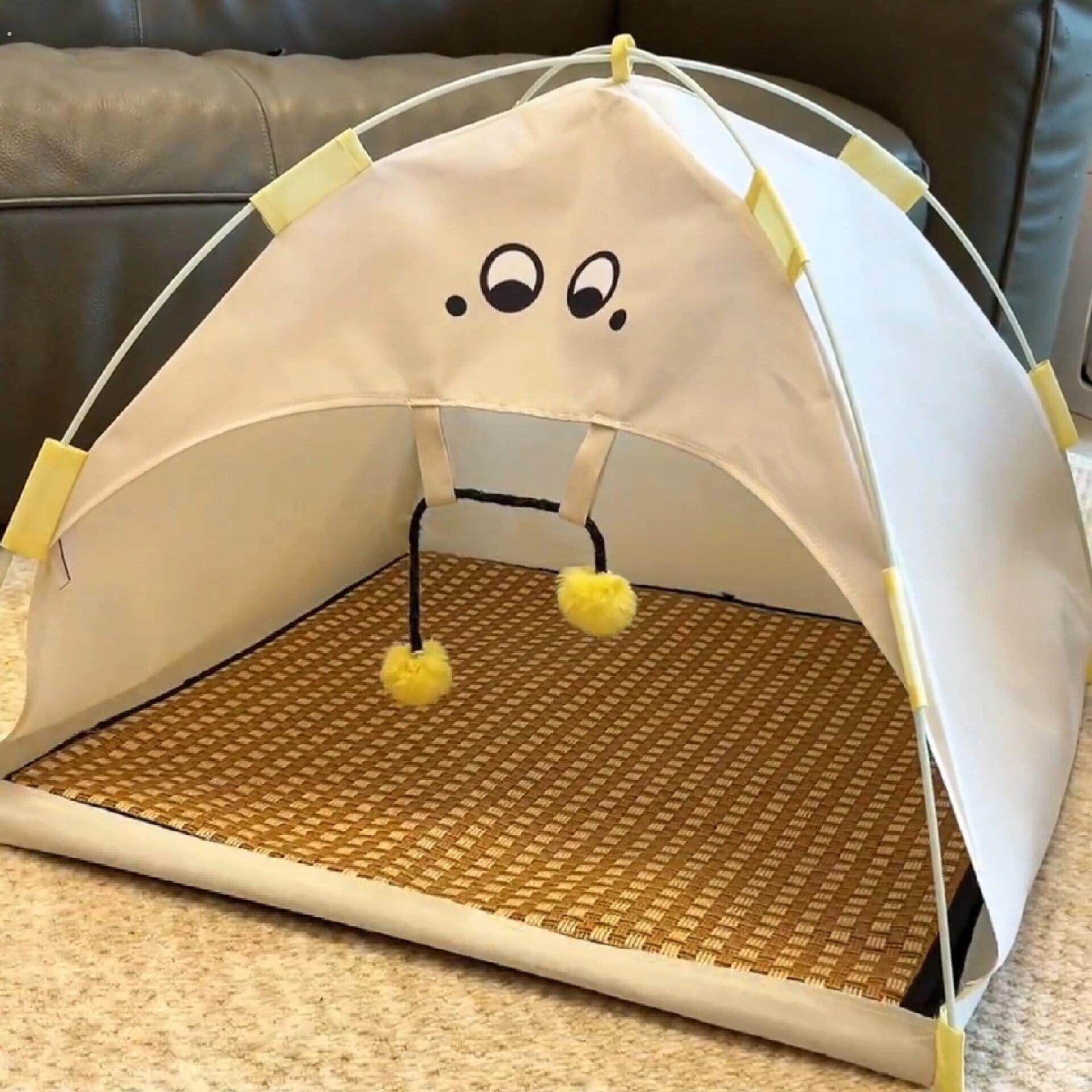 猫咪帐篷猫窝带凉席四季通用夏天户外狗狗帐篷睡窝春夏季宠物用品