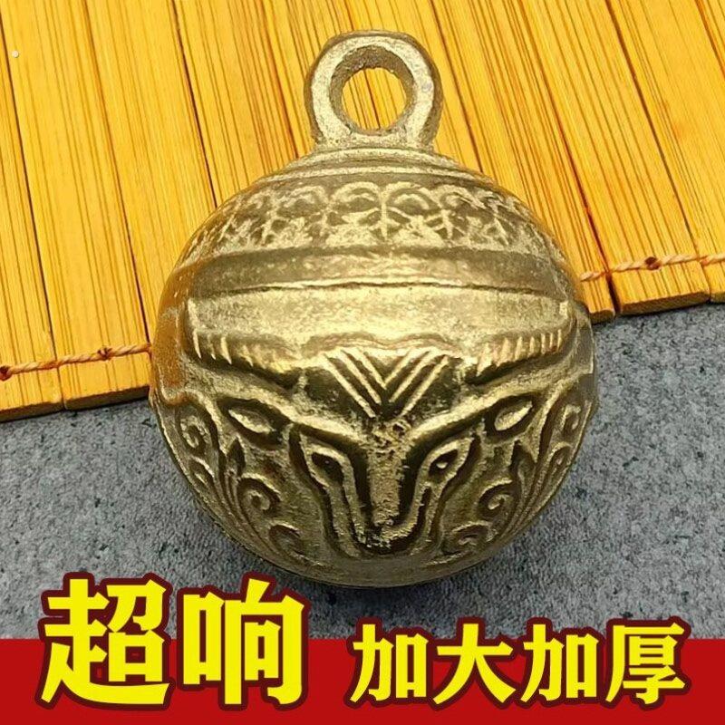 纯黄铜宠物铃铛 大中小犬挂饰挂铃 装饰铃 超响 狗牌吊坠 项链圈