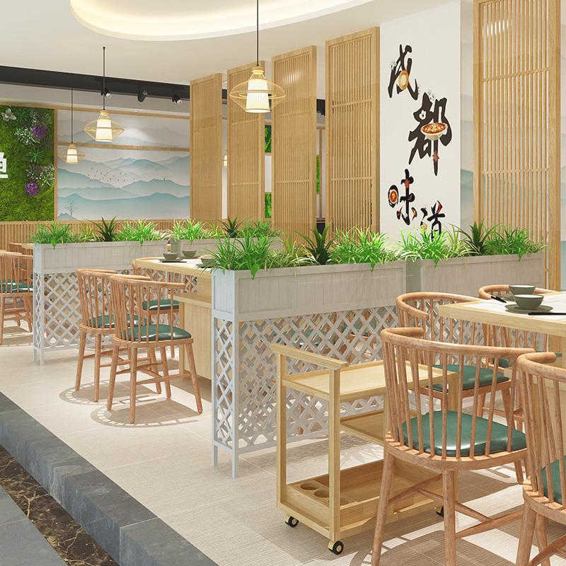 防腐木栅栏户外庭院花槽隔断围栏室外网格护栏室内餐厅隔断花架子