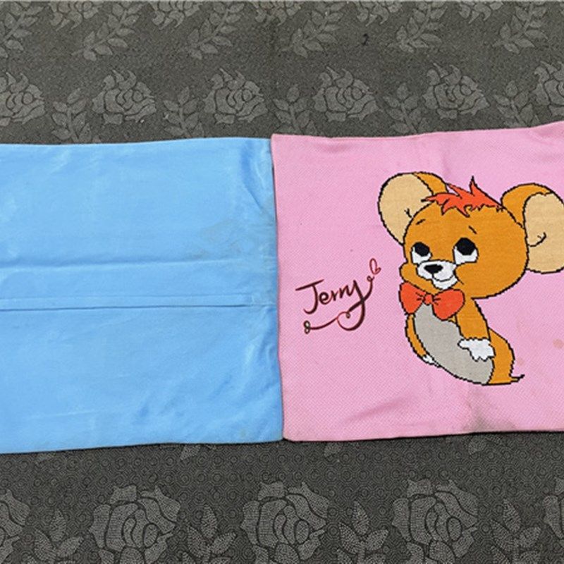 纯手工十字绣成品抱枕对枕猫和老鼠送礼祝福3d沙发汽车抱枕包邮
