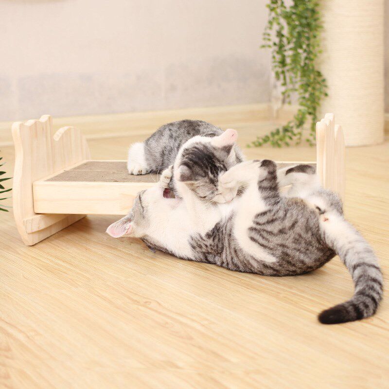 实木猫窝猫床四季通用宠物小型犬狗狗窝木质猫沙发狗床猫咪用品