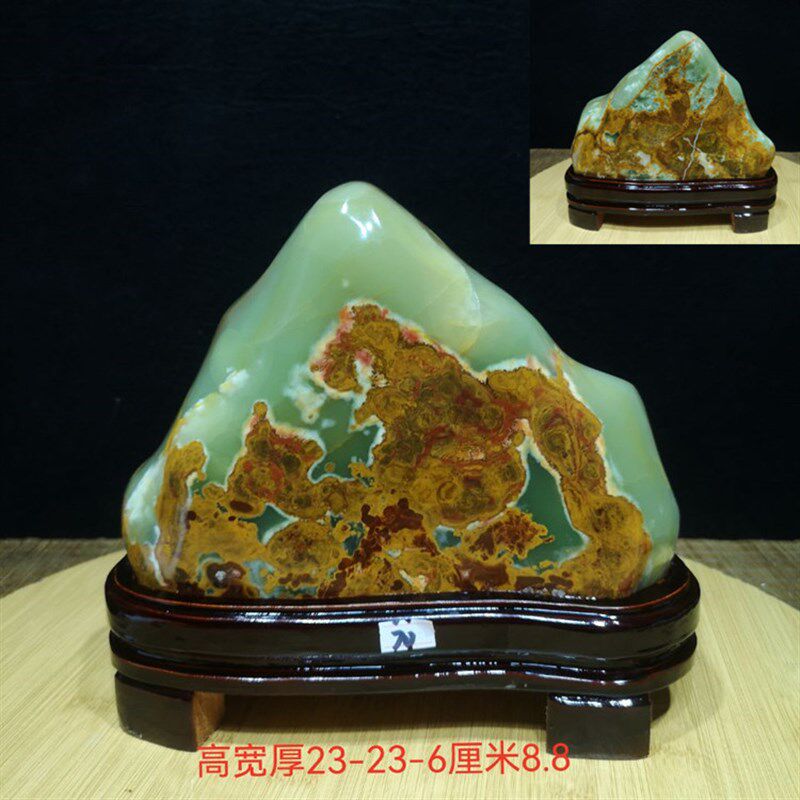 天然奇石玉石阿富汗玉古青玉白玉原石摆件客厅办公桌家居装饰石头