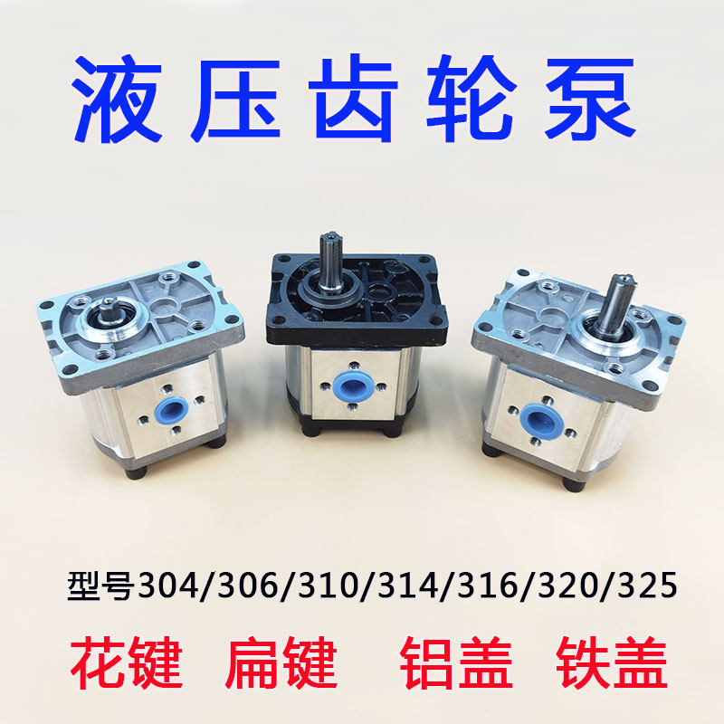 包邮CBN-F306/314/316/320/F325液压齿轮泵 液压泵左右旋花键扁键 - 实物图